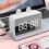 PAVEOS draagbare Bluetooth-luidspreker met digitale klok, wit 3
