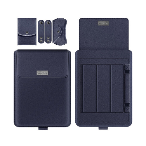 Bolsa para laptop com suporte, portátil e multifuncional, de 11 a 12 polegadas.
