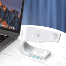 Magnetiskt trådlöst laddningsställ Typ-C/USB15W4-i-1