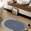 Tapis de bain Poaug bleu 40x60cm moderne 4