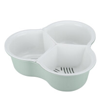 Égouttoir de cuisine Poaug à double couche bleu
