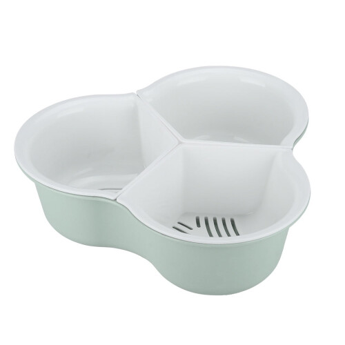 Égouttoir de cuisine Poaug à double couche bleu