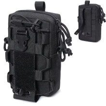 Molle EDC Bolsa para Garrafa de Água, Bolsa para Telefone para Esportes Ao Ar Livre, Bolsas de Cintura para Viagem, Camping e Caminhada com Suporte