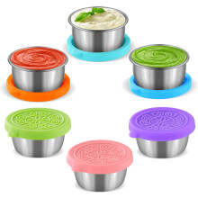 NewSoul Salatdressing-Behälter, wiederverwendbar, 47 ml, 6 Stück