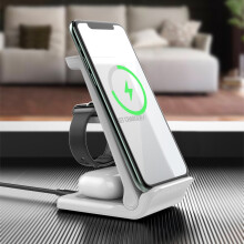 Biltelefonfäste med 15W trådlöst laddningsställ för iOS