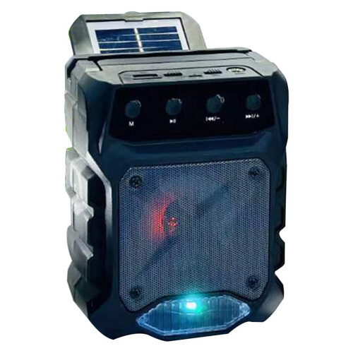 Enceinte Bluetooth portable solaire PAVEOS grise