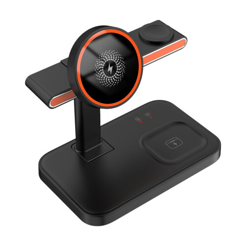 Cargador inalámbrico plegable de 15 W para relojes Android e iOS 1