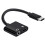 Mizh USB-C til 3,5 mm adapterkabel, sort 1