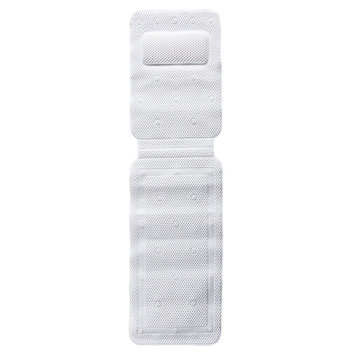 Tapis de bain antidérapant en caoutchouc blanc pour baignoire