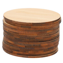 Pâte à peindre en bambou ronde non finie, 20 pièces