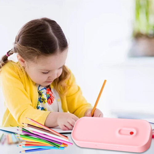 Etui met grote capaciteit, macaronkleur, 1 stuk