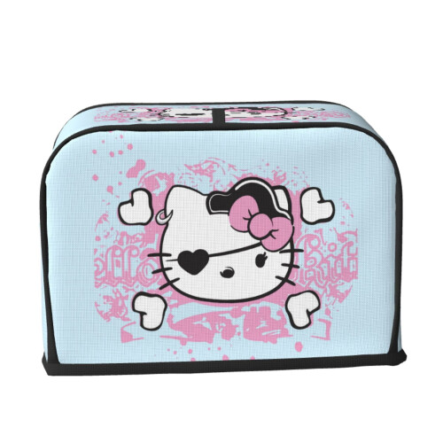 Hello Kitty Toasterabdeckung für 2-Scheiben-Toaster mit breiten Schlitzen 1