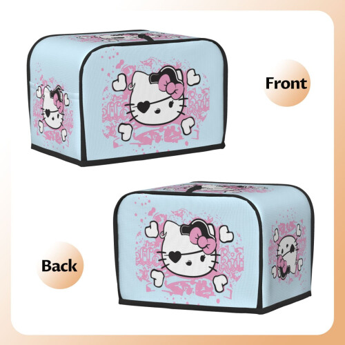 Hello Kitty Toasterabdeckung für 2-Scheiben-Toaster mit breiten Schlitzen 2