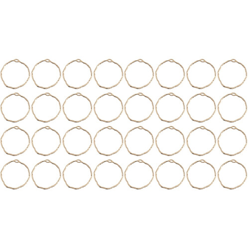 Accesorii decorative pentru cercei, rotunde, neregulate, 40 buc.
