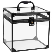 Boîte de rangement cosmétique en acrylique transparent, 1 grande