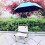 Guarda-sol Lucky Chair com presilha, 42 polegadas, proteção UV 4