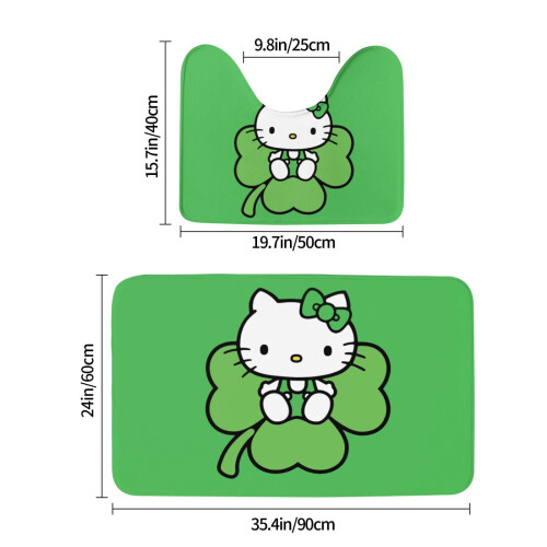 Sada kúpeľňových koberčekov Hello Kitty, protišmykové, savé, 2 ks 2