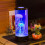 Night Light Lava Lamp LED 7-Color Round Black 8