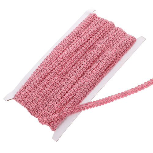 Bordure en dentelle dorée pour vêtements, polyester, 5 m