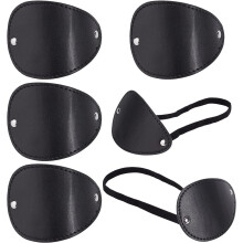 Nastaviteľné náplasti na oči Black3D Pirát z imitácie kože4