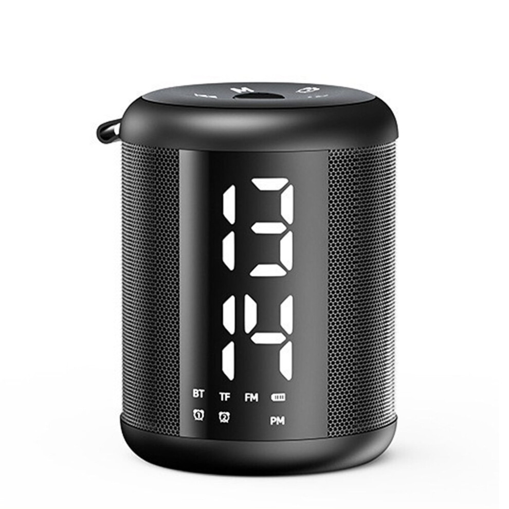 Paveos Outdoor Bluetooth Speaker With Clock Alarm Black 354484074911
