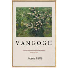 Toile murale « Roses de Van Gogh », style impressionniste, 40 x 60 cm