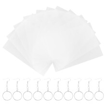 Háčiky na strieborné náušnice, DIY materiály, 10 listov
