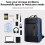 Mochila para laptop Kayannuo de 16 polegadas, bolsa de viagem executiva fina e resistente com porta de carregamento USB, compatível com MacBook Pro 6