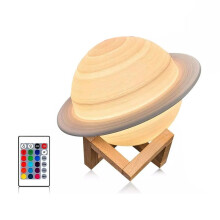 13/3D-Print Nachtlampje 16 Kleuren Afstandsbediening Touch Control Bedlampje Slaapkamerdecoratie Maanlicht Kinderen Cadeaus