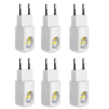 6-Pack LED-Nattlampor för Vägguttag, Nattlampa Från Skymning Till Gryning, Stämningsbelysning, Nattlampa för Sovrum, Hall, EU