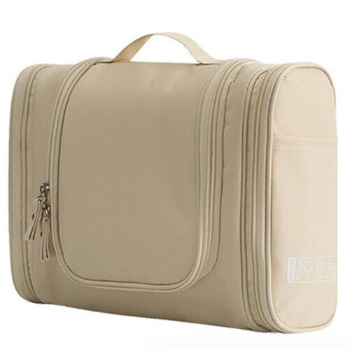 Hängender Reise-Kulturbeutel, beige, 4 Fächer