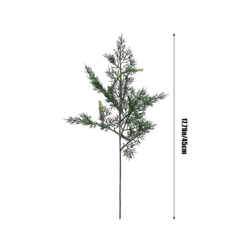 Folhagem natalina artificial com agulhas de pinheiro para mesa de interior 2