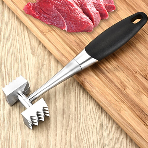 Maillet attendrisseur de viande robuste à 2 faces 2
