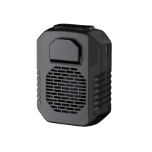Ventilador de cintura portátil, bateria externa 2 em 1, ventilador de resfriamento