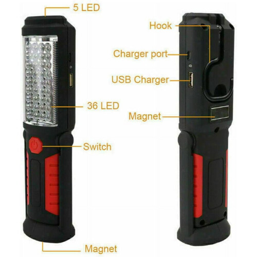 Lâmpada de inspeção portátil LINLIN COB LED com base magnética 1