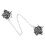 Broche de flor esmaltada com corrente para suéter 5