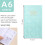 Hmsavn A6 Mini Notebook Planner Daily Organizer Light Blue 2