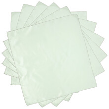 Serviettes de table carrées en satin, décoratives, en papier, lot de 6