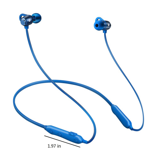 Ακουστικά Bluetooth PAVEOS 5.0 με μικρόφωνο μπλε 1
