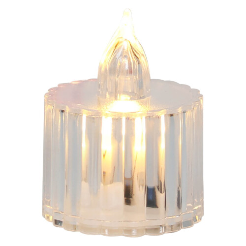 LED kristály teamécses átlátszó 1 db