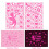 Sticker mural phosphorescent Saint-Valentin Cœur Lèvres Roses1 1