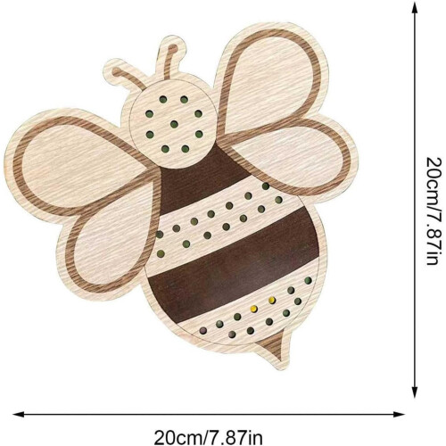 Suporte de madeira para flores com 35 furos, 7,87 polegadas (aproximadamente 20 cm). 2