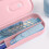Etui met grote capaciteit, macaronkleur, 1 stuk 4