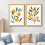 Affiche abstraite aquarelle citron orange 30 x 40 cm 6