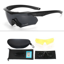 New Polarized Goggles 3 Lens Set Climbing Glasses Outdoor Sports Windproof Dustproof Safety Protective Glasses Eyewear A