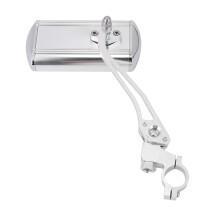 Aluminium Alloy Bike Rearview Mirror Unilateral Silver 1 Pc