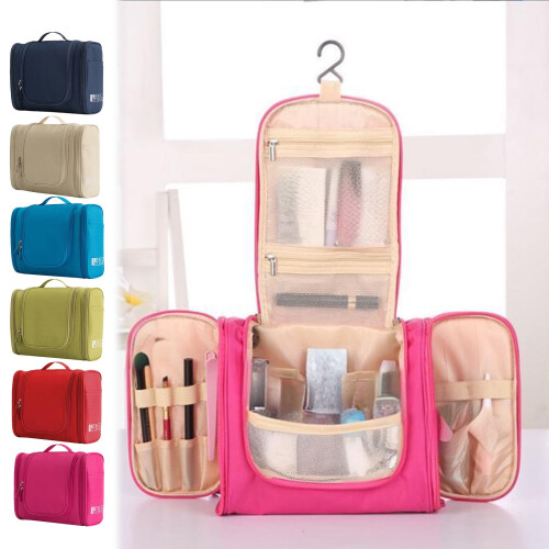 Hängender Reise-Kulturbeutel, beige, 4 Fächer 2