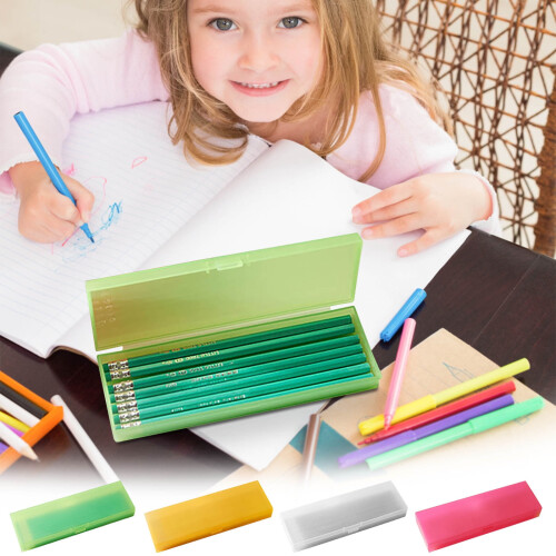 Transparant mat etui van plastic (1 stuk)