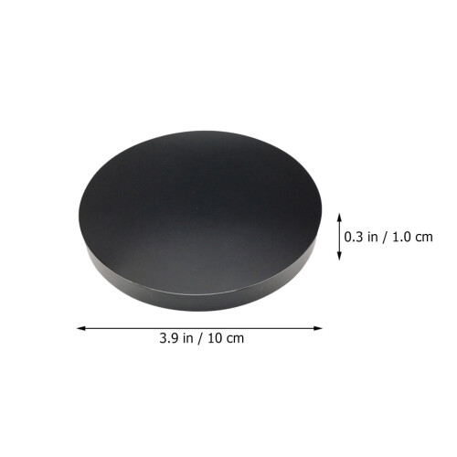 Obsidian-utelupeili, pyöreä, musta kivilevy, 10 cm 2