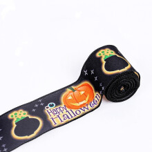 Halloween-festdekoration med tryckt band, 25 m